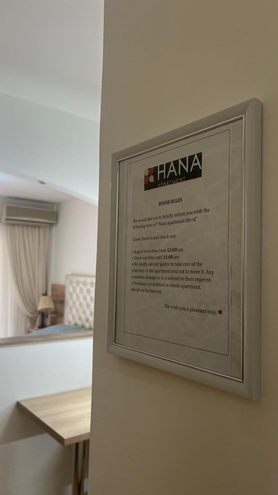 Hana Apartment Ohri Dış mekan fotoğraf